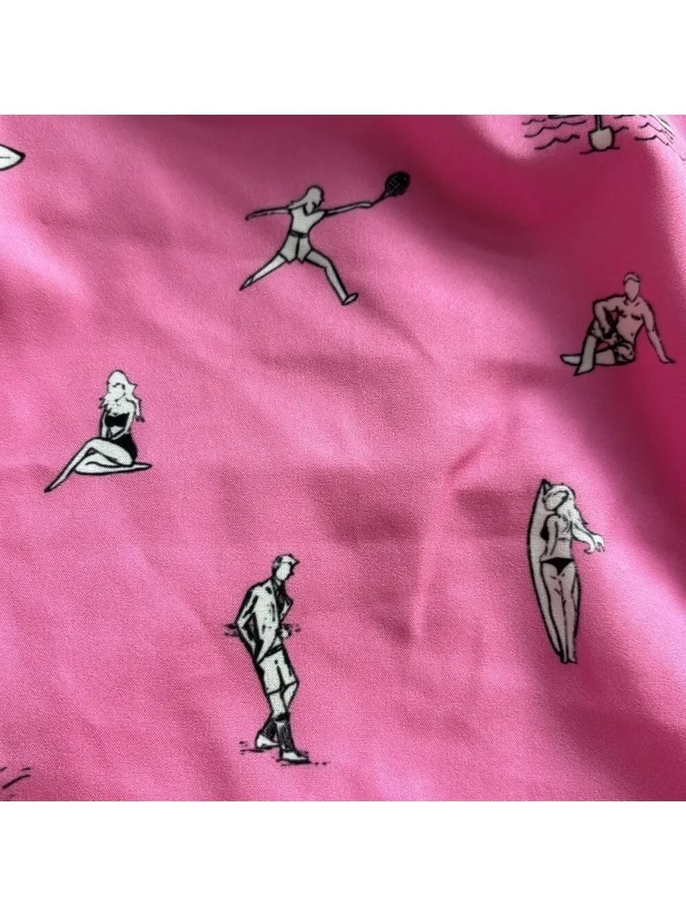Bermies Pink Beach Swim Shorts Swimwear Size XL